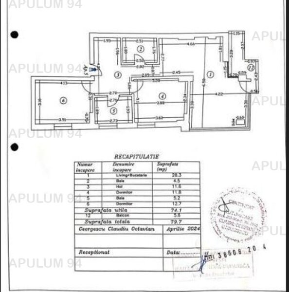 Dorobanti   Vanzare Apartament 3 camere Loc Parcare